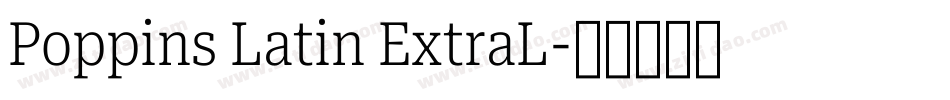 Poppins Latin ExtraL字体转换
